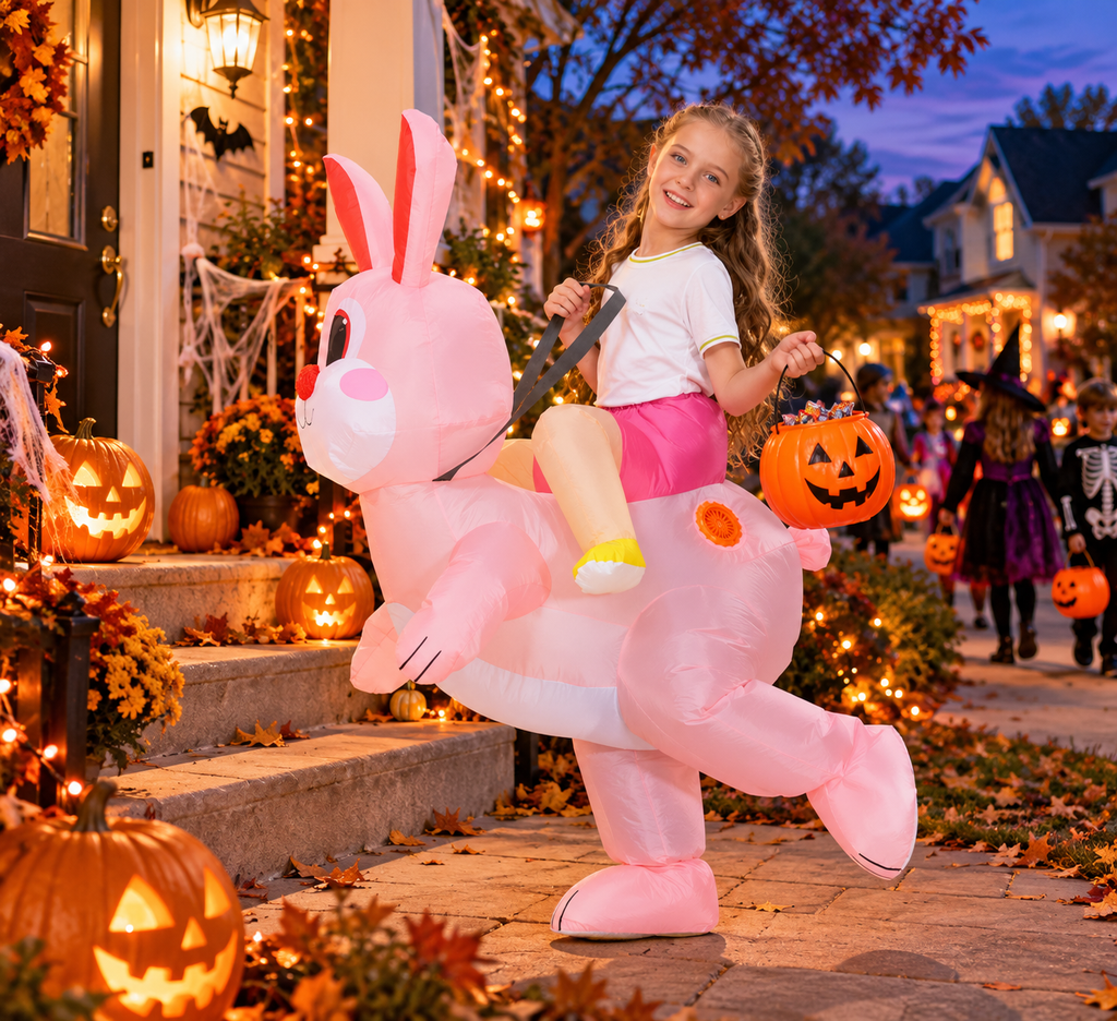 Kids Inflatable Bunny Rider Costume