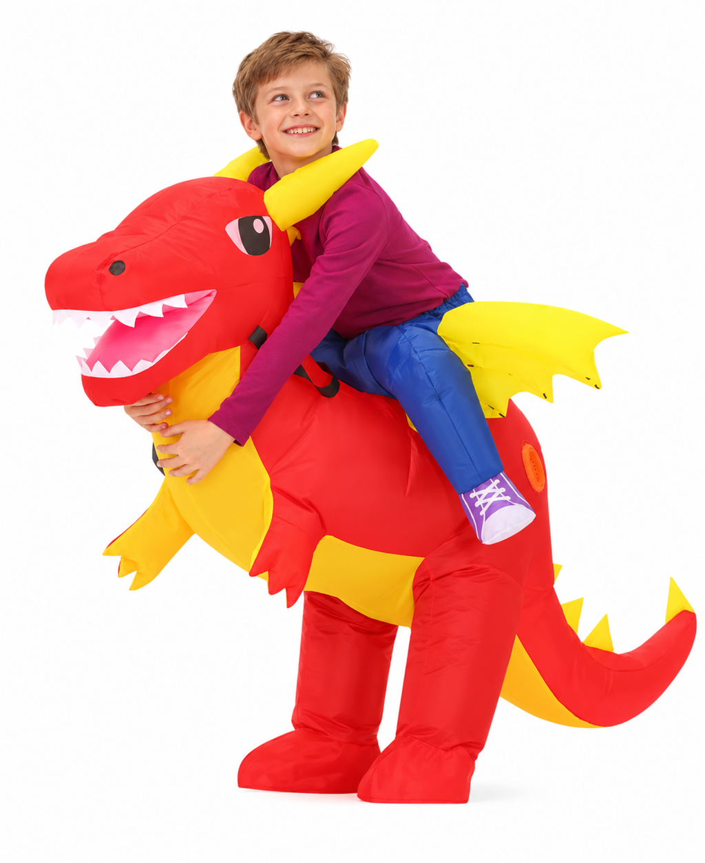 Kids Inflatable Dragon Rider Costume
