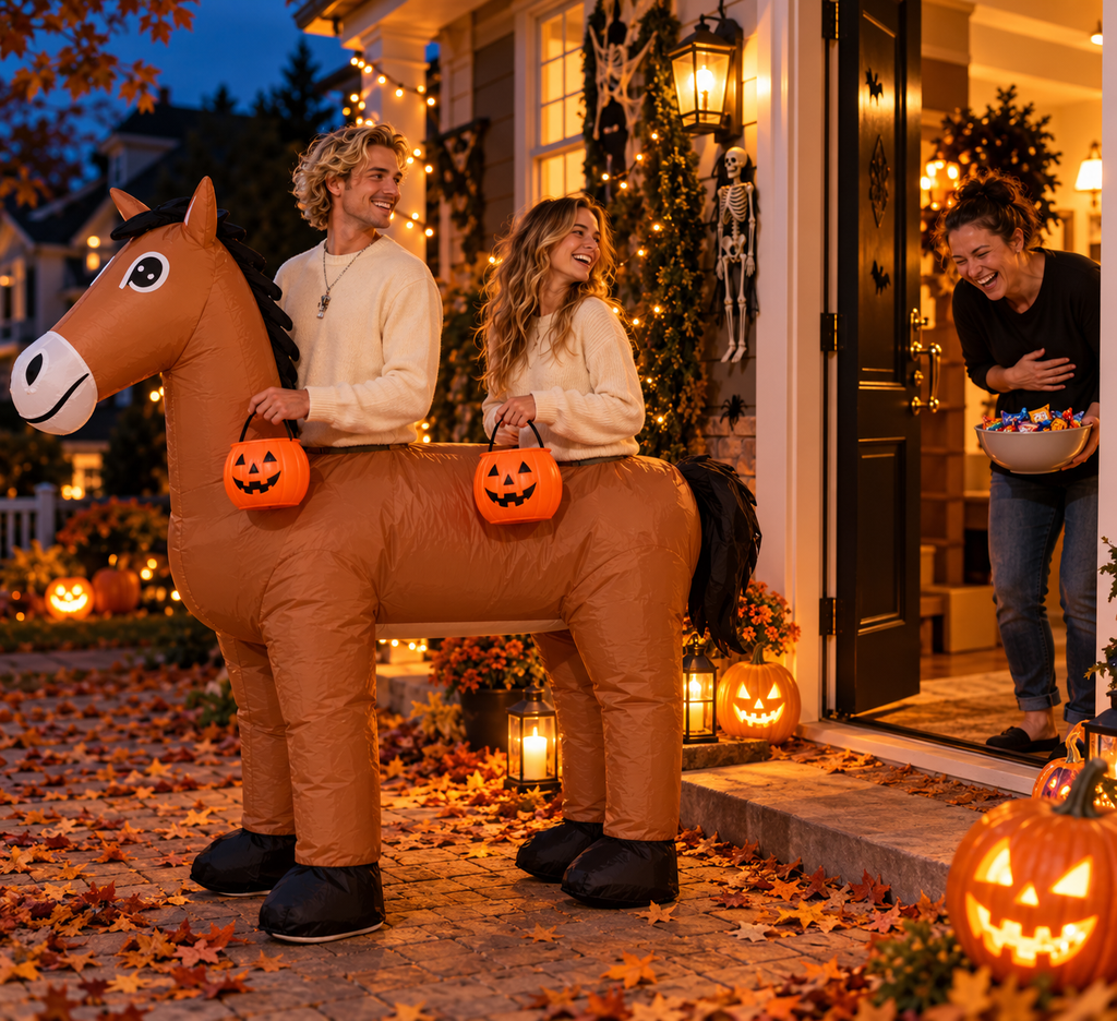 Inflatable Two-Person Horse Costume