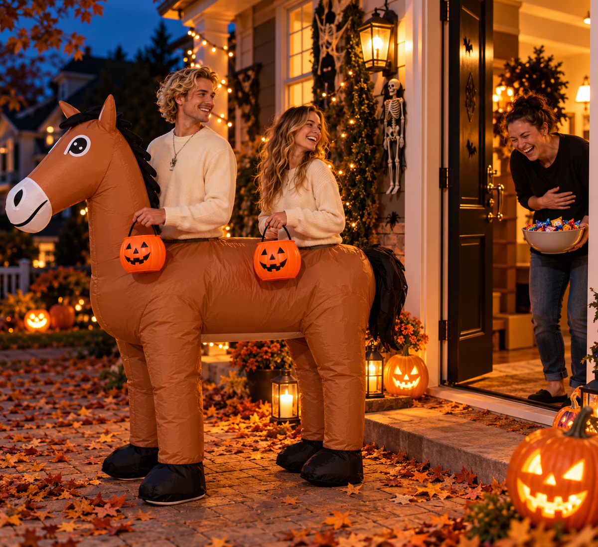 Inflatable Two-Person Horse Costume