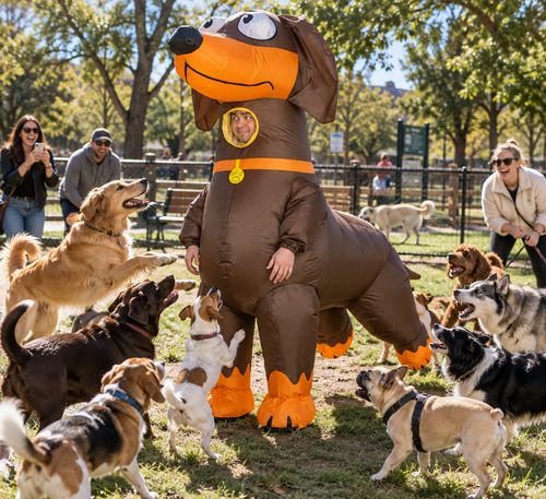 Inflatable Dachshund Dog Costume