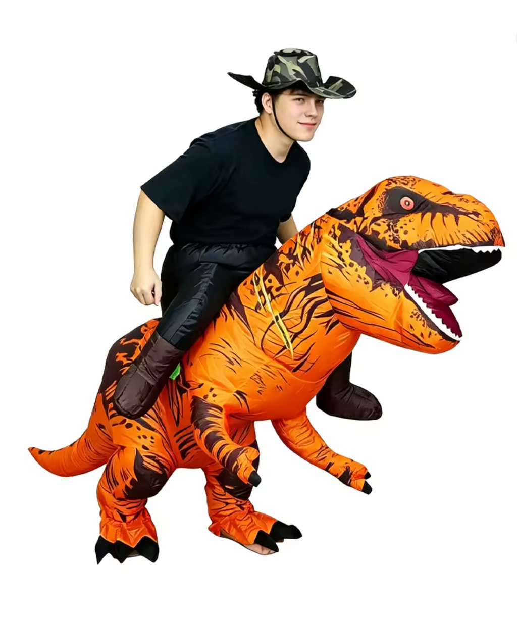Inflatable T-Rex Rider Costume