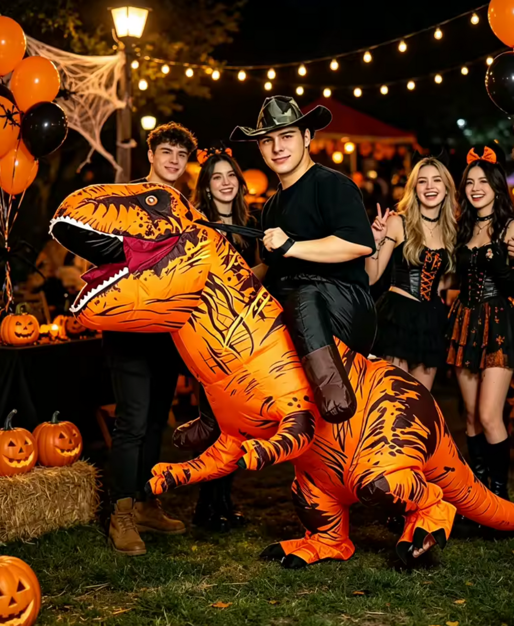 Inflatable T-Rex Rider Costume