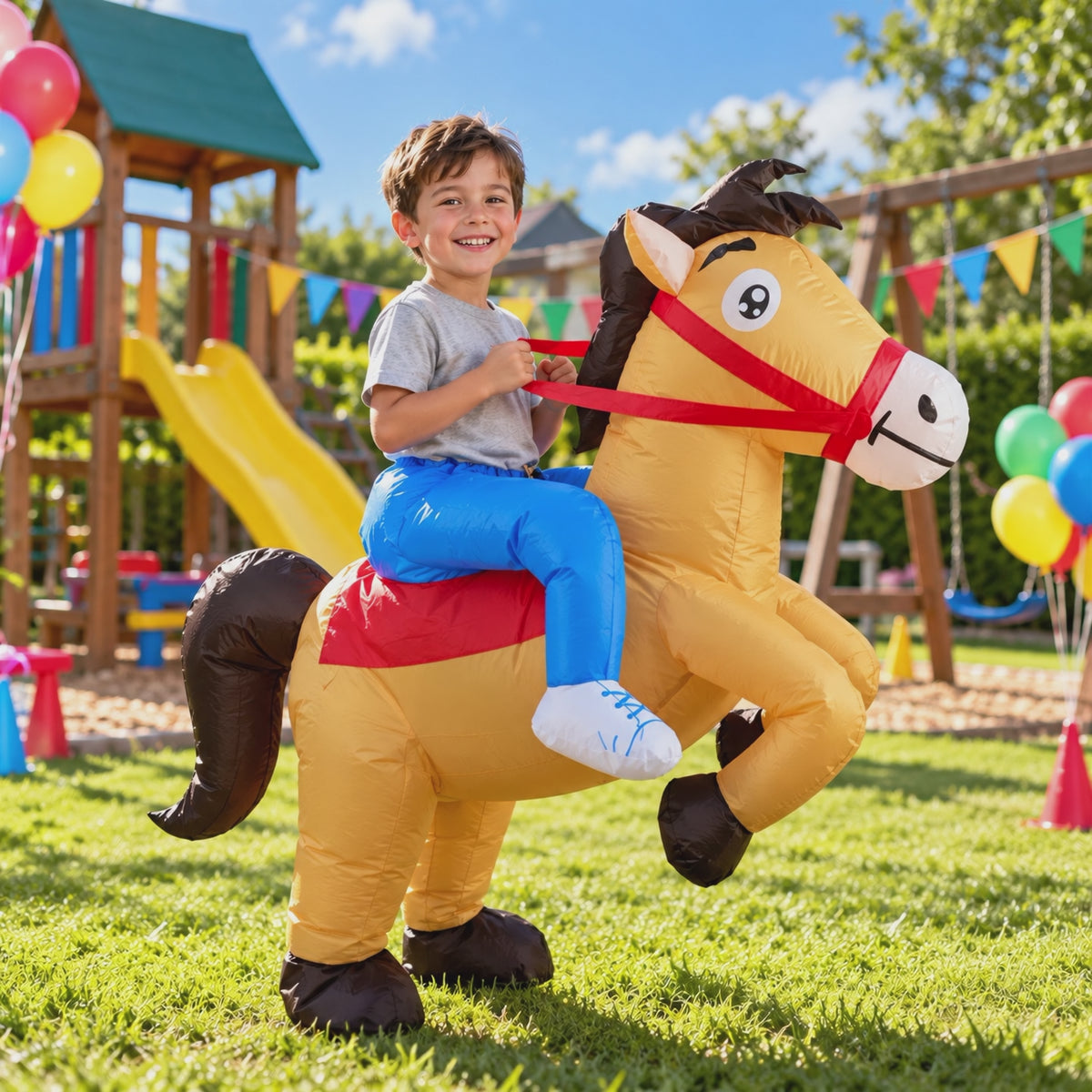 Kids Inflatable Horse Rider Costume